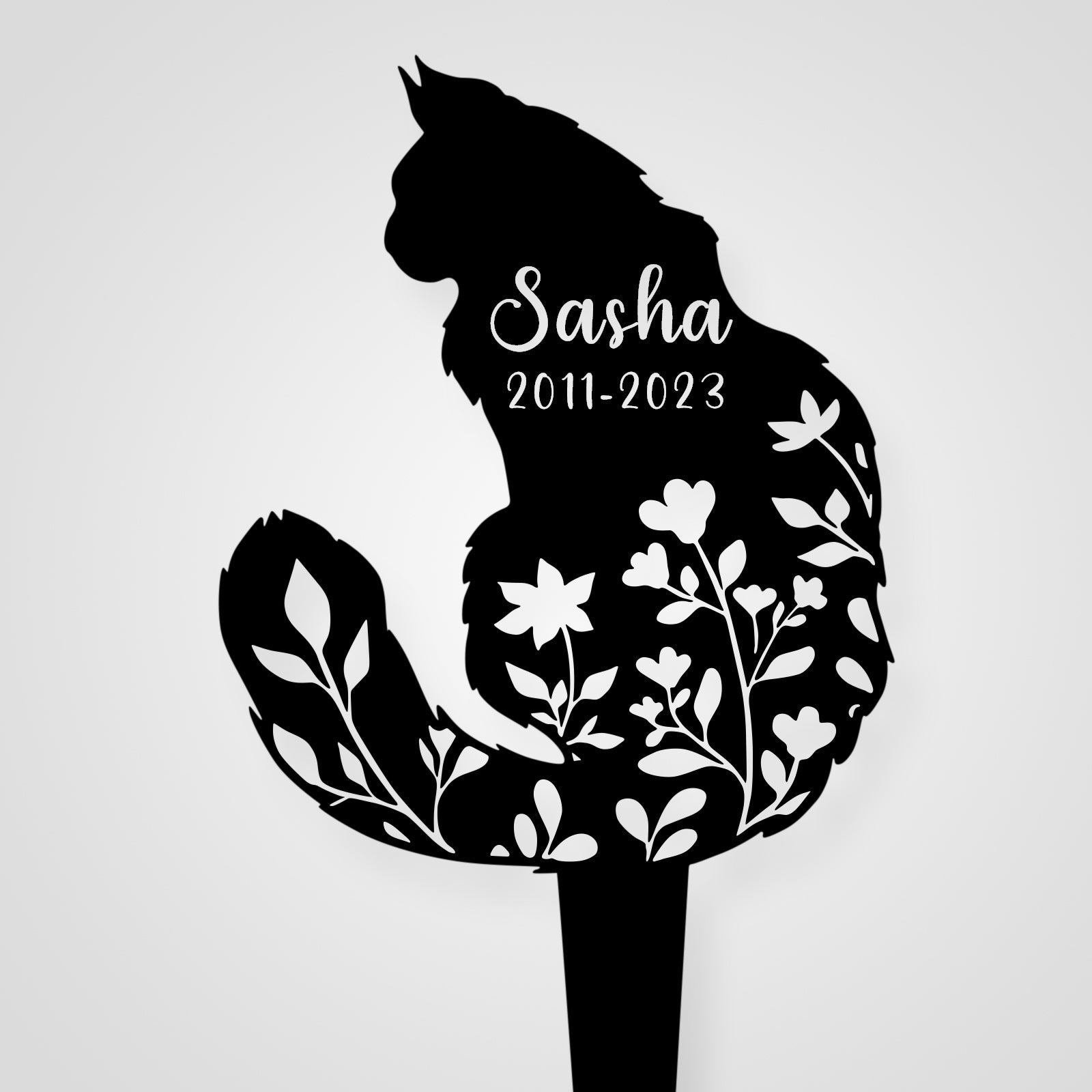 Custom Cat Memorial Grave Marker Personalized Outdoor Pet Remembrance Plaque for Beloved Friend - MACIFECI