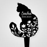 Custom Cat Memorial Grave Marker Personalized Outdoor Pet Remembrance Plaque for Beloved Friend - MACIFECI