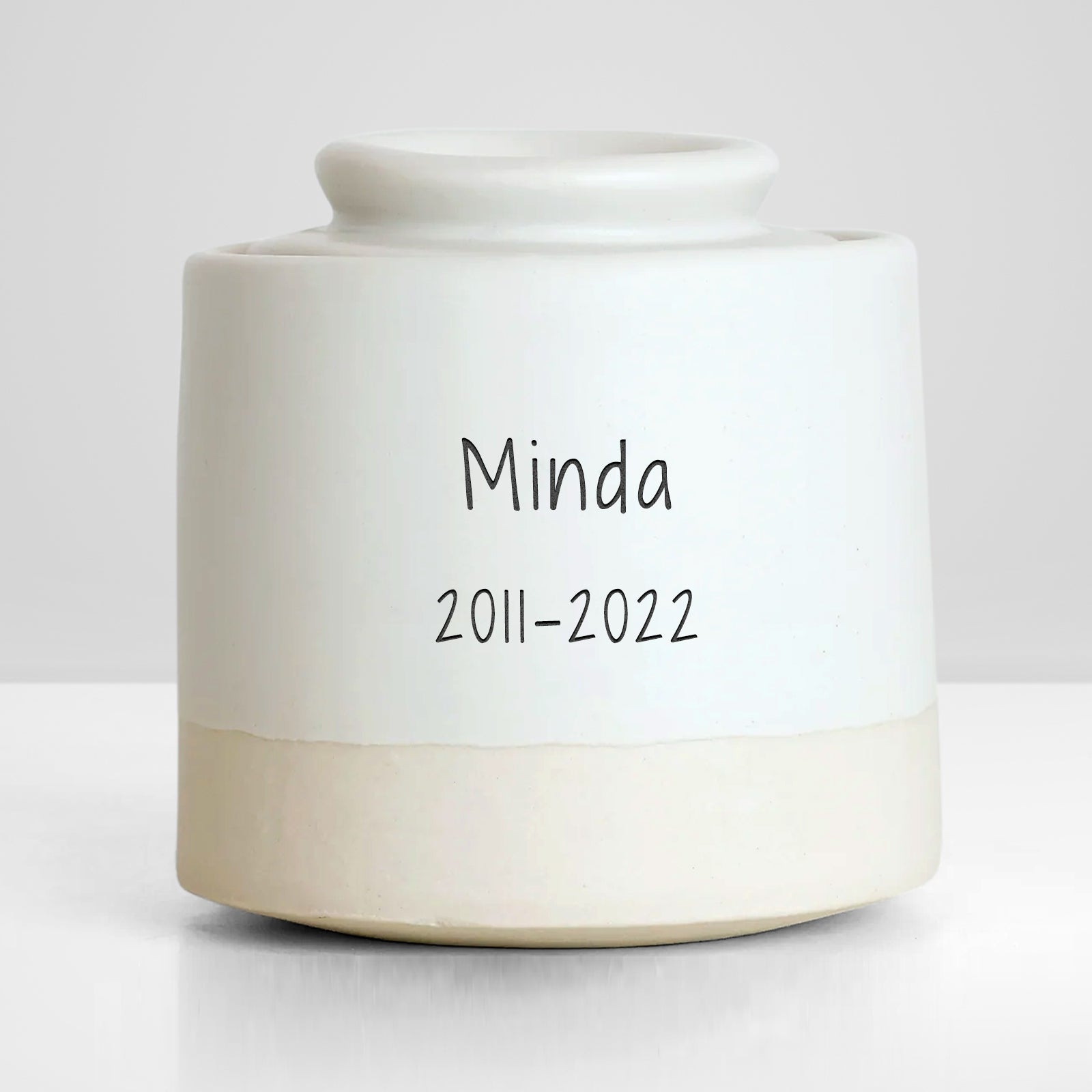 Custom Ceramic Pet Urn with Name Personalized Memorial Cremation Keepsake for Ashes - MACIFECI