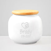 Custom Ceramic Pet memorial Urn for Cats & Dogs Personalized Keepsake Cremation Urns - MACIFECI
