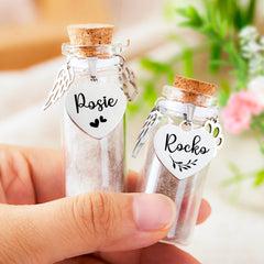 Custom Pet Fur Memorial Jar Personalized Dog Keepsake Urns for Ashes - MACIFECI