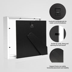 Custom Pet Memorial Box Personalized Dog Remembrance Shadow Box with Clay Paw Print - MACIFECI