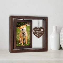 Custom Pet Memorial Frame with Paw Print Personalized Loss of Dog Picture Frame - MACIFECI