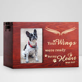 Custom Wooden Pet Cremation Urn Personalized Dog Memorial Box for Ashes - MACIFECI