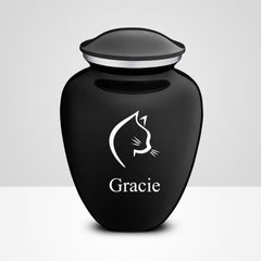 Custom cat Cremation Urns For Ashes Personalized Pet Memorial Urn with Name - MACIFECI