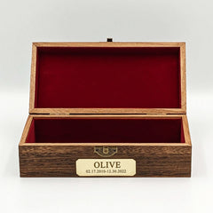 Personalized Bulldog Ashes Urn with Name Custom Dog Memorial Box - MACIFECI
