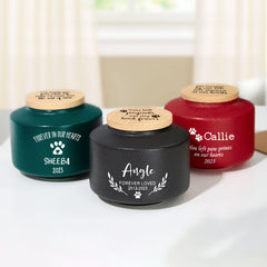 Personalized Dog Memorial Urn for Pet Ashes Custom Engraved Cremation Urns with Name - MACIFECI