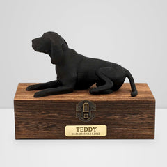 Personalized Luxury Beagle Ashes Urn with Custom Name Plaque for Your Beloved Pet - MACIFECI