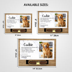 Personalized Pet Memorial Picture Frame with Collar Customized Perfect Sympathy Gift - MACIFECI