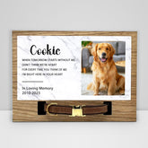 Personalized Pet Memorial Picture Frame with Collar Customized Perfect Sympathy Gift - MACIFECI