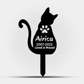 Personalized Pet Memorial Plaque Custom Cat & Pet Name Plaque for Garden & Remembrance - MACIFECI