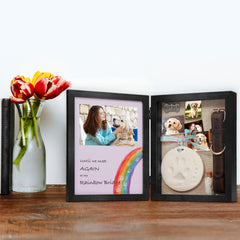 Pet Memorial Shadow Box Unique Dog Keepsake with Stylish Quotes & Display for Collars - MACIFECI