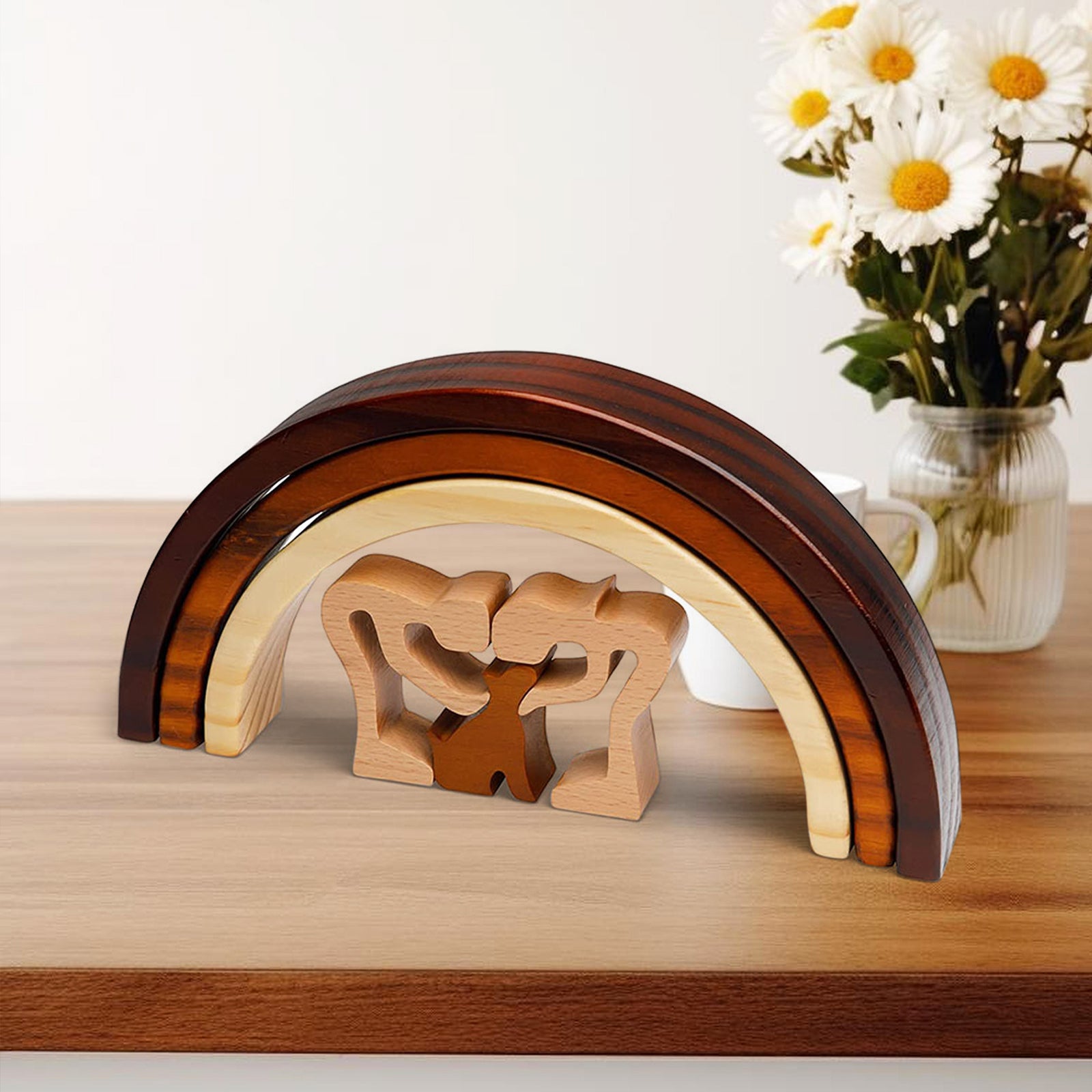 Rainbow Bridge Pet Memorial Frame Unique Wood Frame for Pet Loss Remembrance - MACIFECI