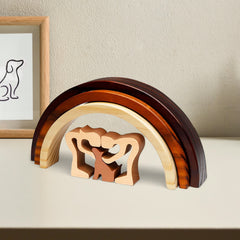 Rainbow Bridge Pet Memorial Frame Unique Wood Frame for Pet Loss Remembrance - MACIFECI