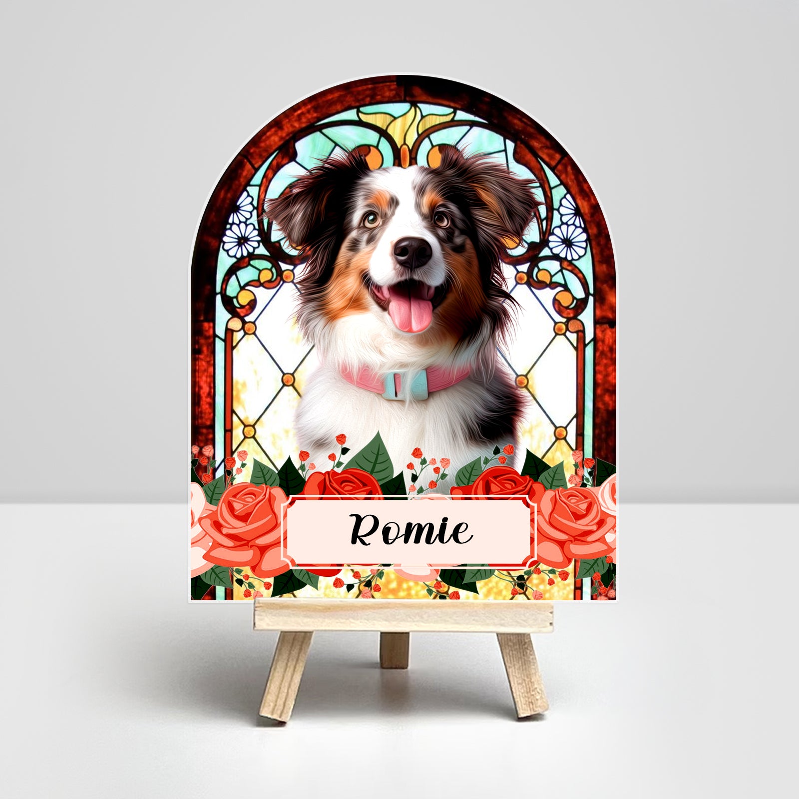 Custom Acrylic Pet Memorial Night Light Personalized Picture 3D Photo Crystal Lamp for Loss of Pet - MACIFECI