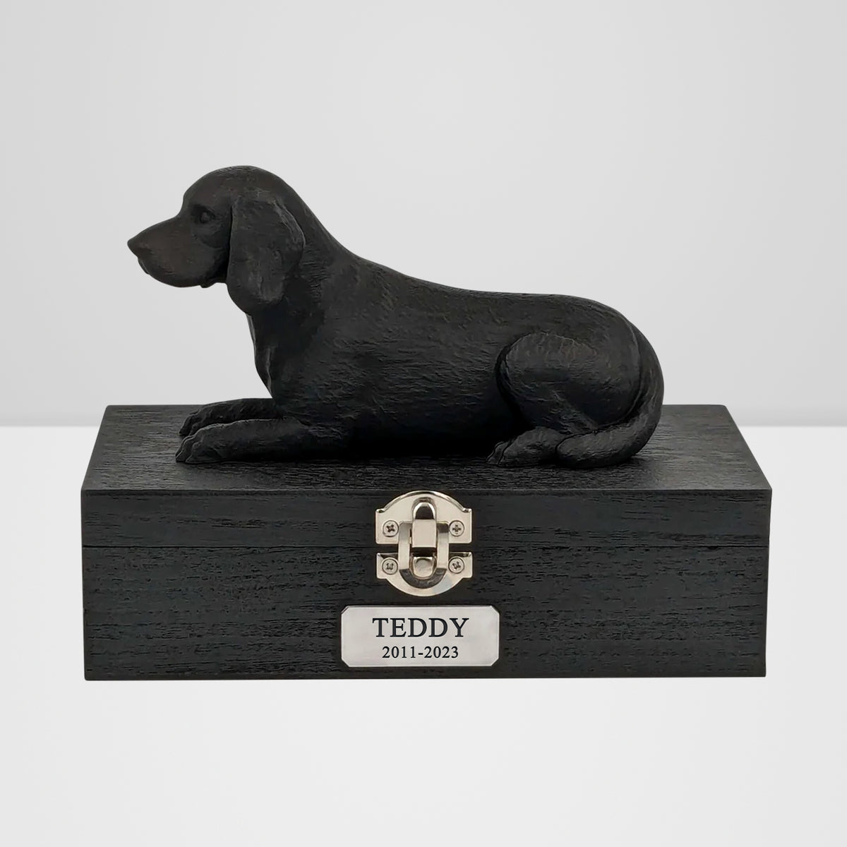 Custom Beagle Ashes Box with Name Personalized Pet Memorial Urn - MACIFECI