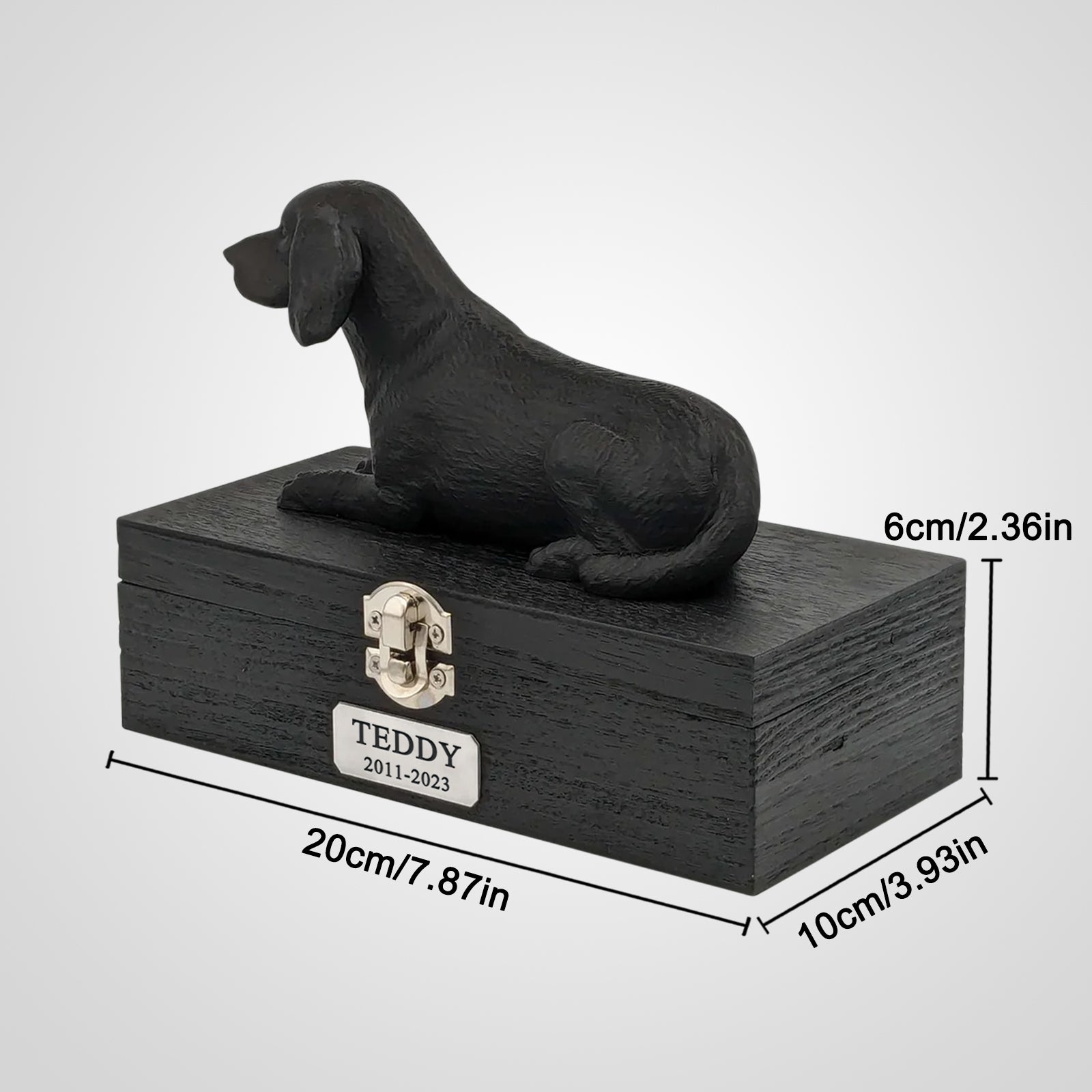 Custom Beagle Ashes Box with Name Personalized Pet Memorial Urn - MACIFECI