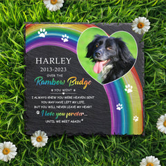 Custom Dog Memorial Plaque with Photo Personalized Pet Bereavement Gifts - MACIFECI