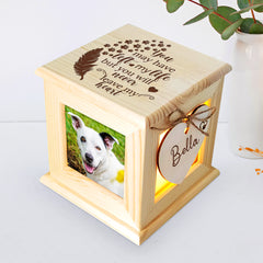 Custom Pet Cremation Box with Name Personalized Dog Memorial Urn for Dogs & Cats - MACIFECI