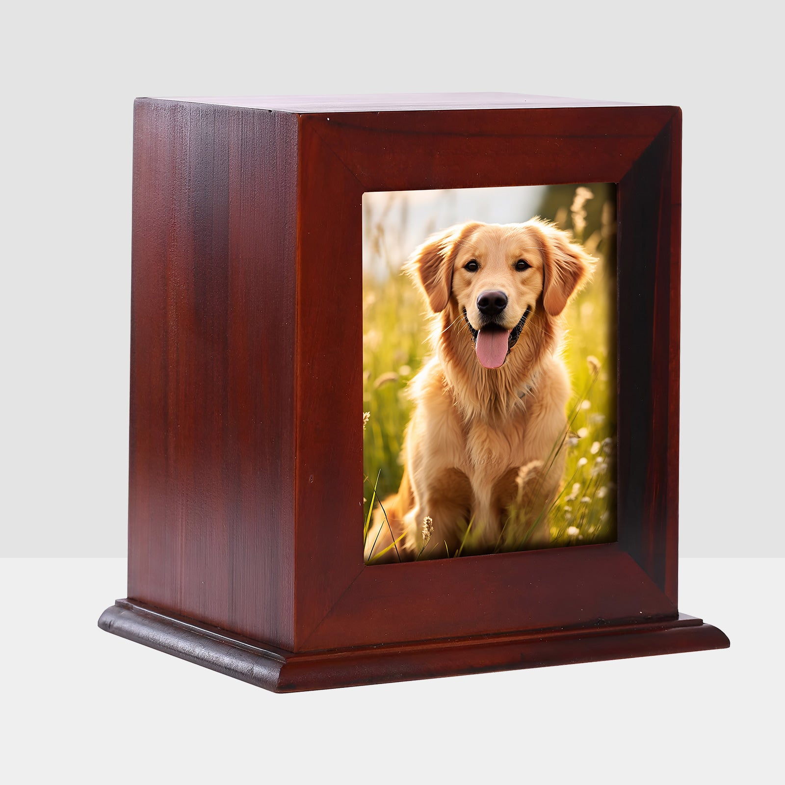 Custom Pet Cremation Urn for Ashes Personalized Dog Memorial Keepsake Box - MACIFECI