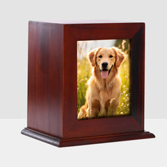 Custom Pet Cremation Urn for Ashes Personalized Dog Memorial Keepsake Box - MACIFECI