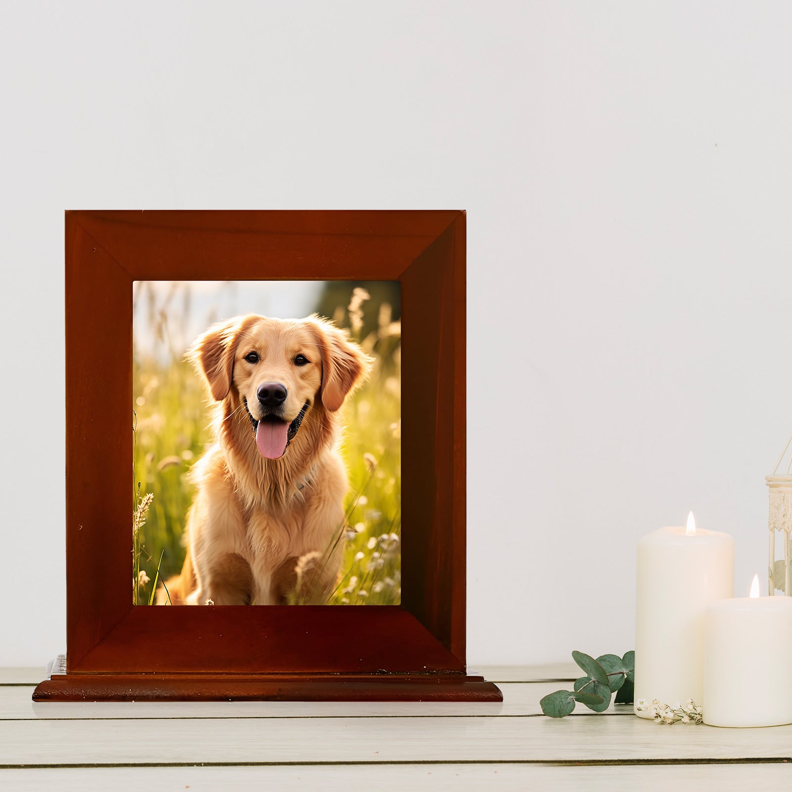 Custom Pet Cremation Urn for Ashes Personalized Dog Memorial Keepsake Box - MACIFECI