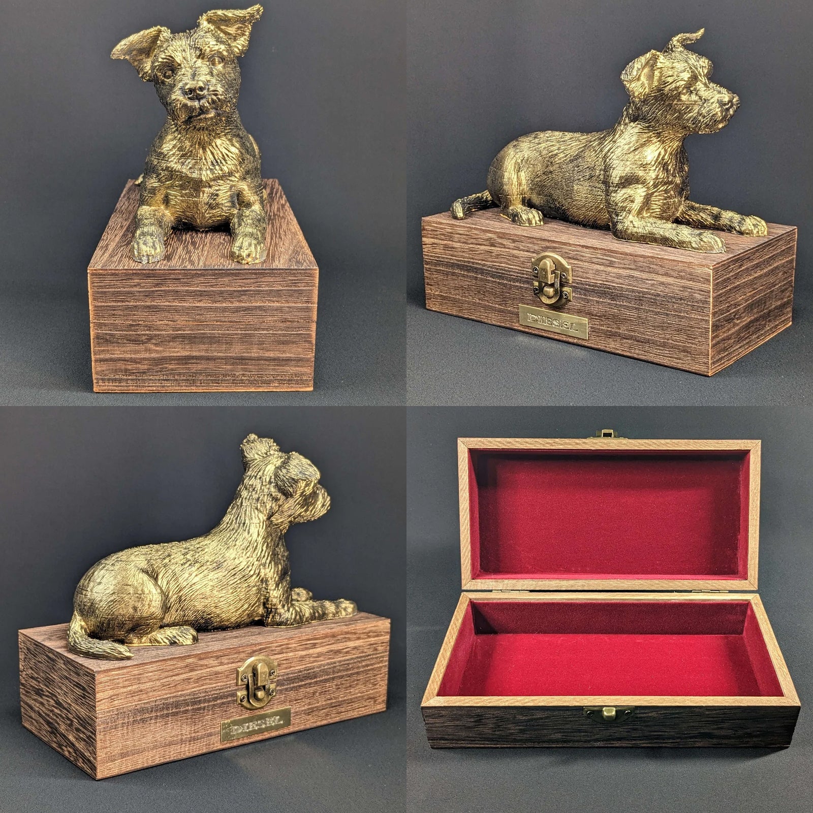 Custom Pet Cremation Urns Personalized Yorkshire Terrier Ashes Box