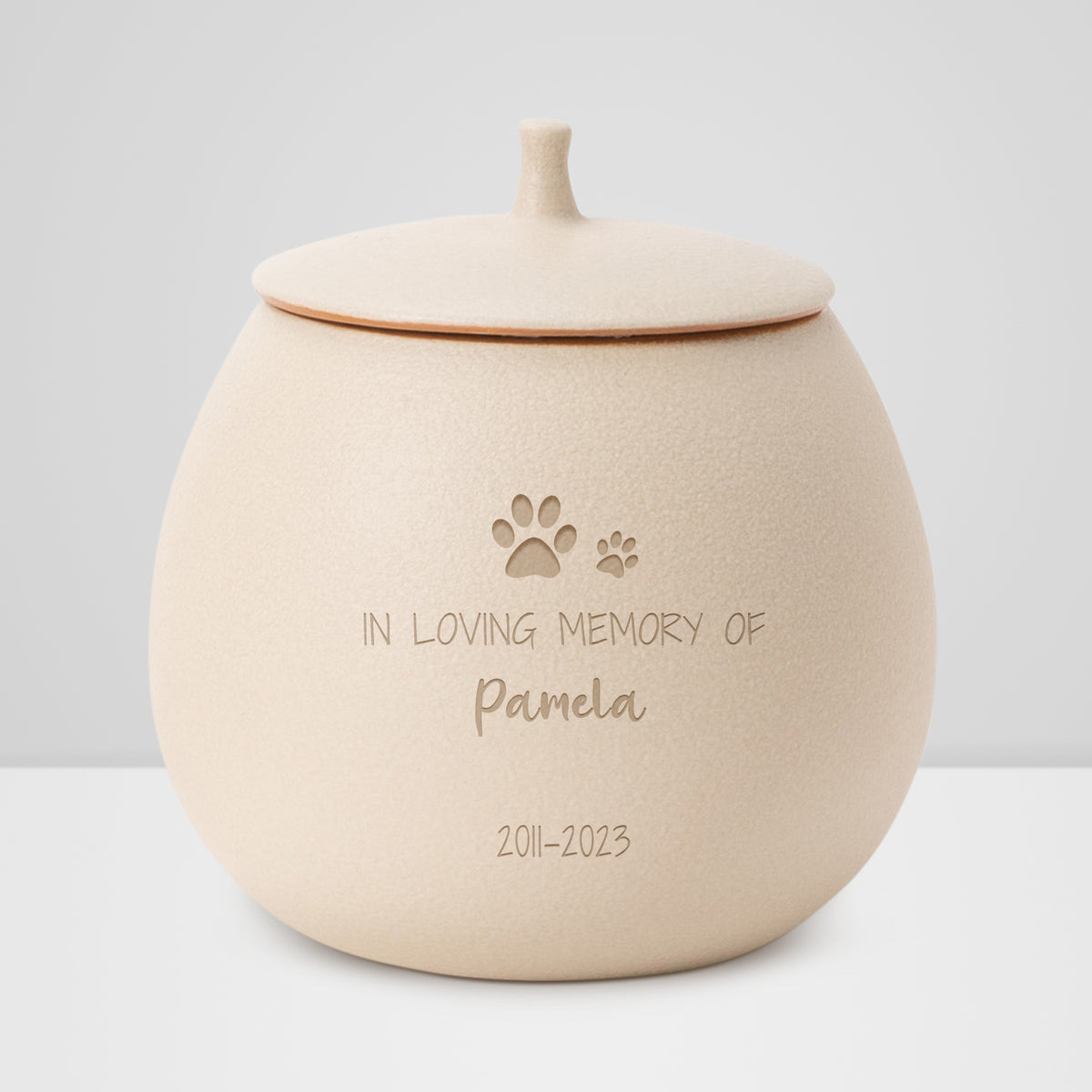 Custom Pet Engraved Urn with Name Personalized Memorial Cremation Urns - MACIFECI