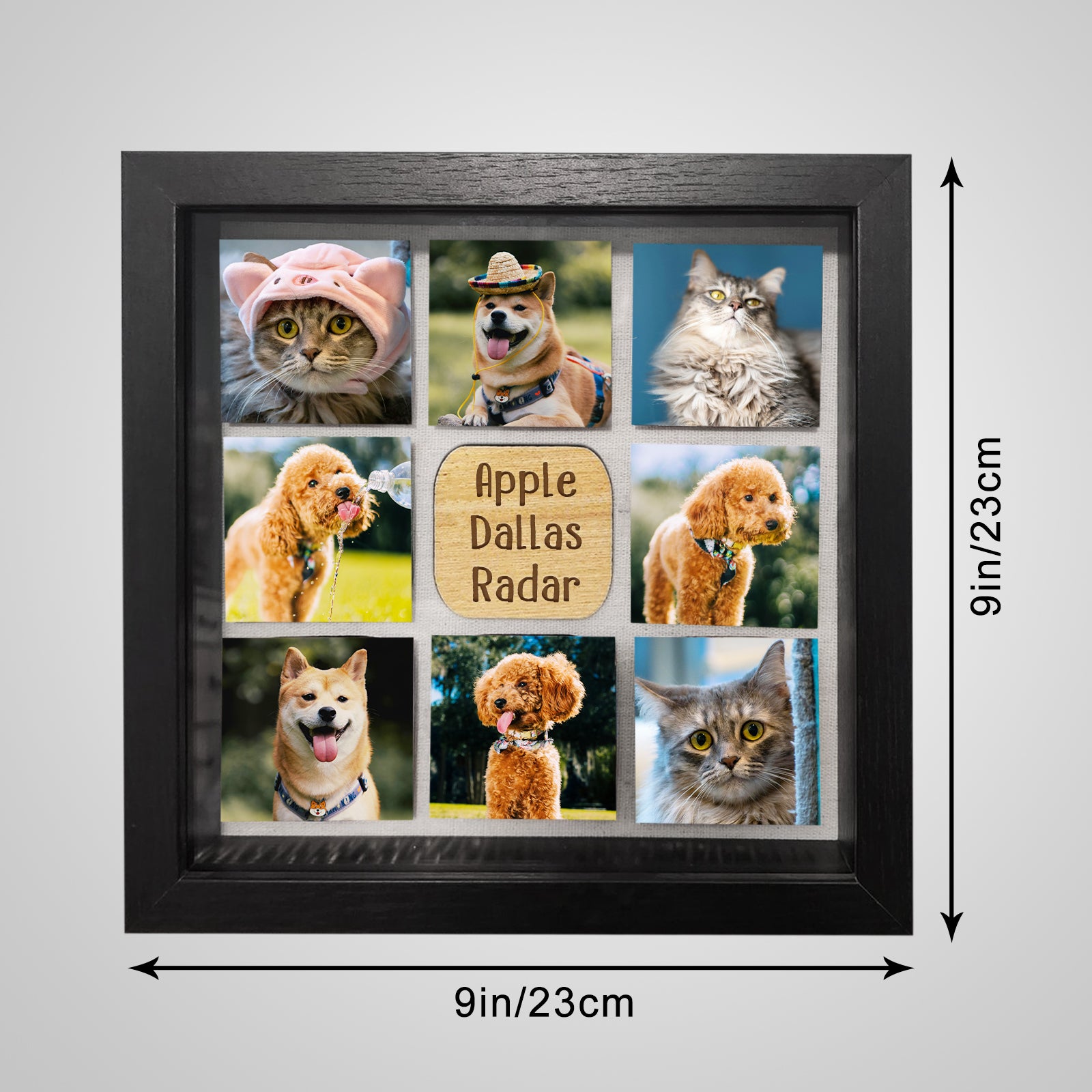 Custom Pet Memorial Frame Personalized Cat or Dog Remembrance Picture Keepsakes - MACIFECI