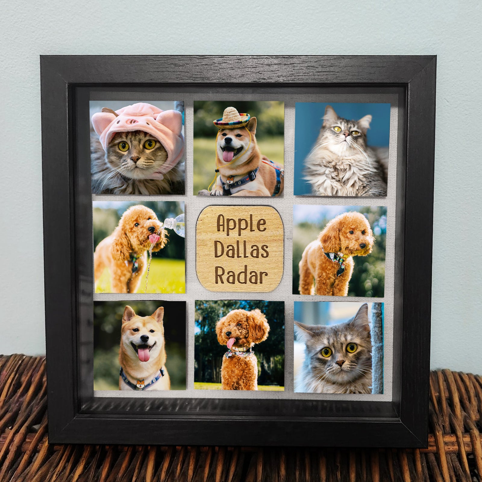 Custom Pet Memorial Frame Personalized Cat or Dog Remembrance Picture Keepsakes - MACIFECI