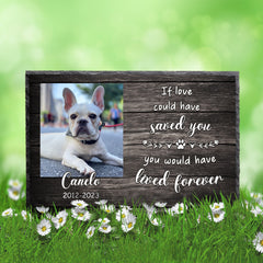 Custom Pet Memorial Plaque for Deceased Dogs Personalized Garden Stones with Picture - MACIFECI