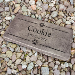 Custom Pet Memorial Stone Personalized Pet Headstone for Dog or Cat Grave with Name - MACIFECI