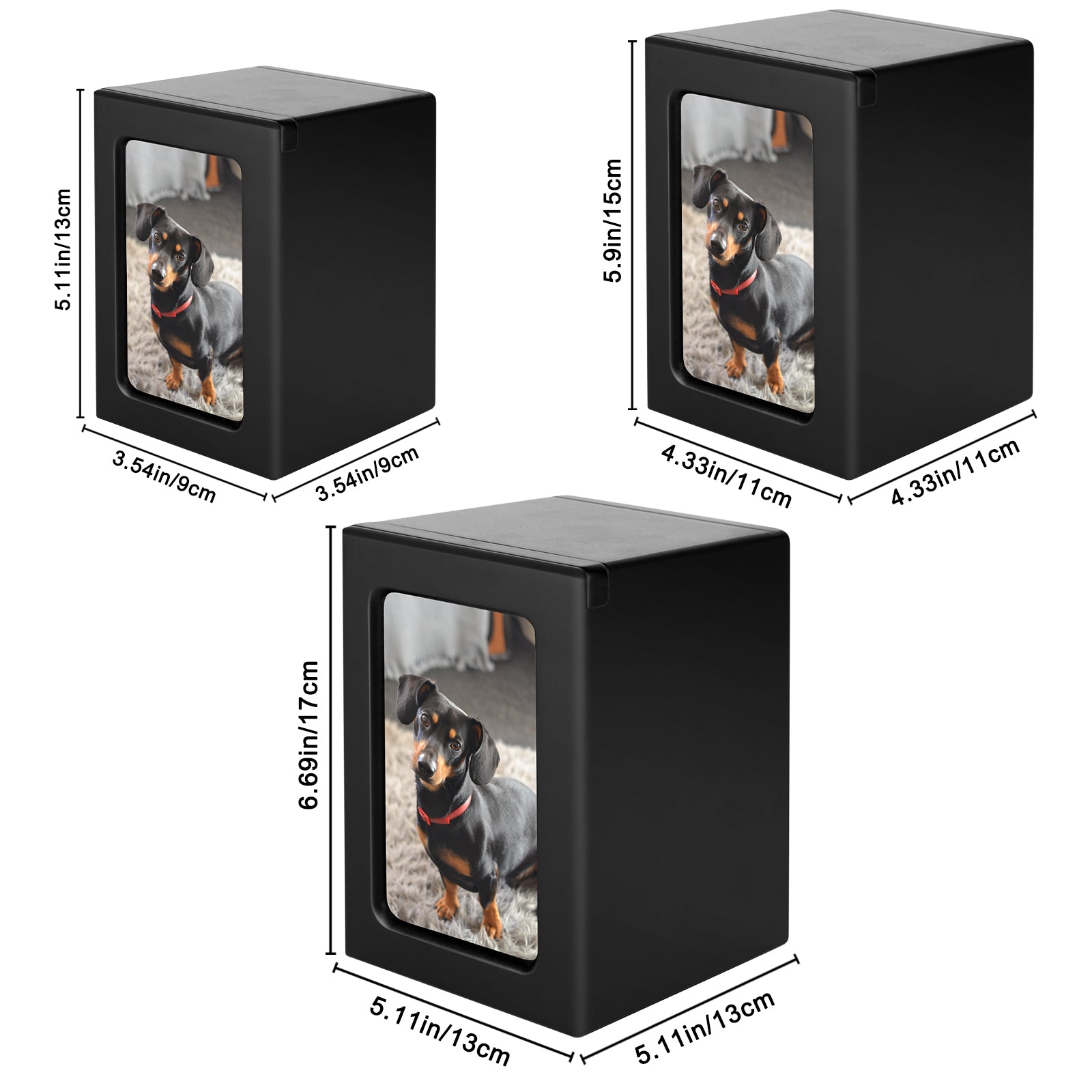 Custom Pet Memorial Urn Box with Photo for Ashes Personalized  Dog Cremation Keepsake - MACIFECI