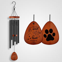 Custom Pet Memorial Wind Chime with Name Personalized Pet Sympathy Gift for Loss of Dog - MACIFECI