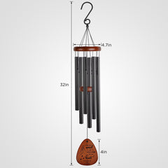 Custom Pet Memorial Wind Chime with Name Personalized Pet Sympathy Gift for Loss of Dog - MACIFECI