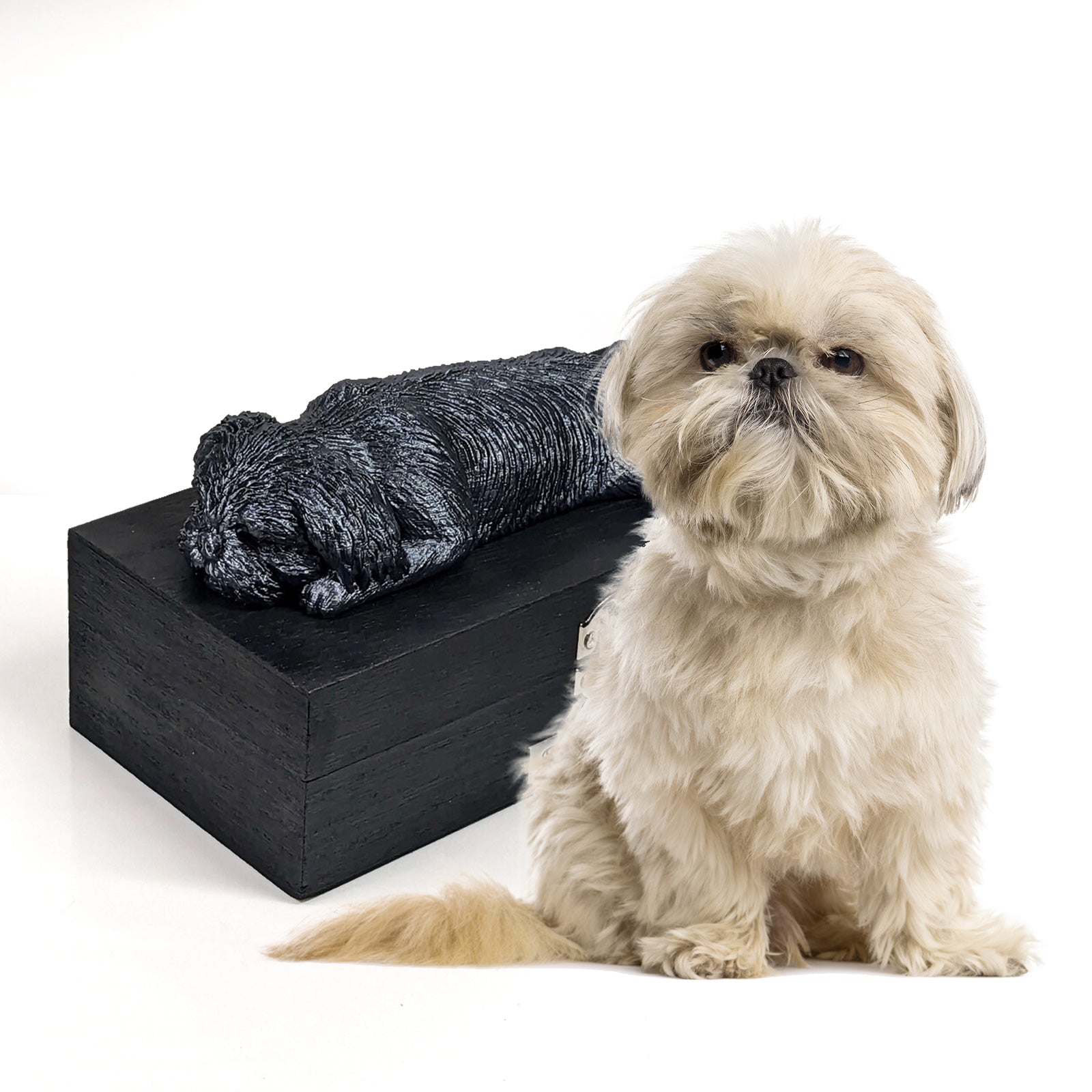 Custom Pet Memorial Box Personalized Shih Tzu Ashes Urns - MACIFECI