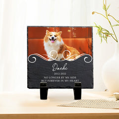 Custom Square Pet Memorial Plaque Personalized Bereavement Gifts for Loss of Dog - MACIFECI