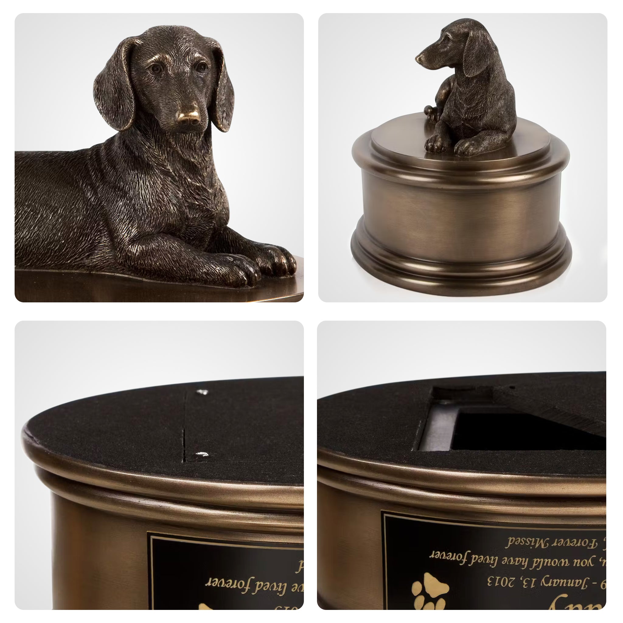 Dachshund cremation urns hotsell