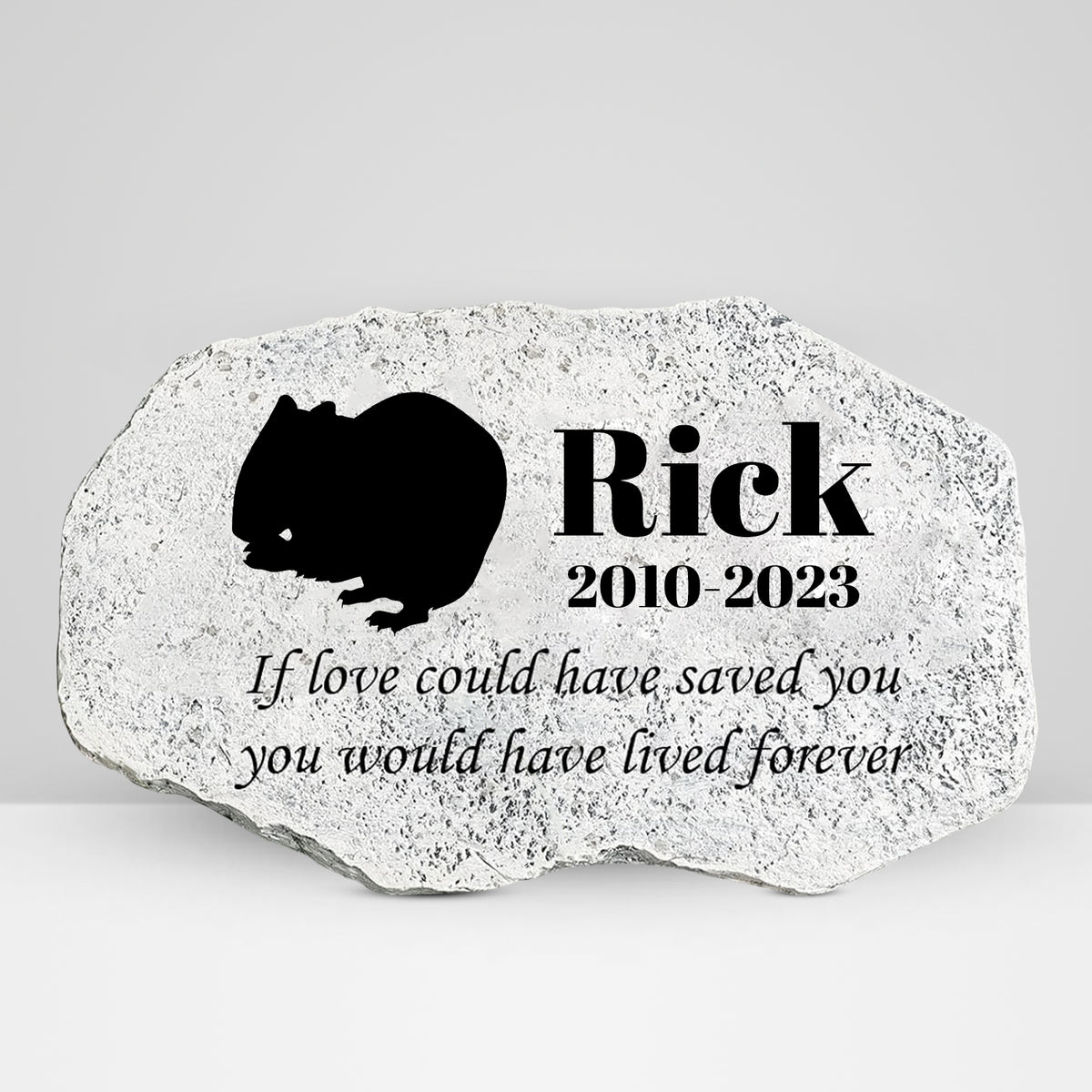 Guinea Pig Garden Memorial Stone Personalized Laser Engraved Pet Memorial Plaques - MACIFECI