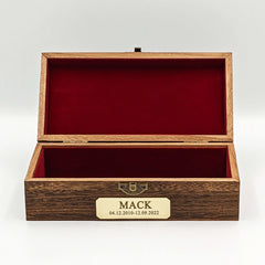 Jack Russell Ashes Box Personalized Pet Memorial Urns with Name Engraved - MACIFECI