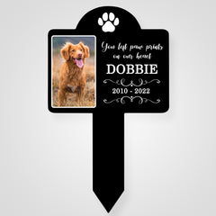 Personalized Dog Memorial Stake Custom Grave Marker Plaque for Pet Loss Bereavement - MACIFECI