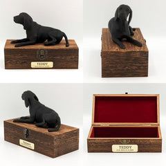 Personalized Luxury Beagle Ashes Urn with Custom Name Plaque for Your Beloved Pet - MACIFECI