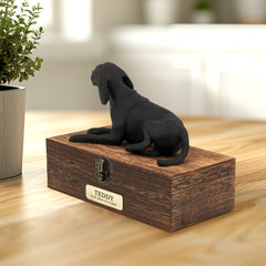 Personalized Luxury Beagle Ashes Urn with Custom Name Plaque for Your Beloved Pet - MACIFECI