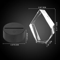 Personalized Pet Cremation Urn Set with 3D Crystal Photo for Dog Keepsakes - MACIFECI