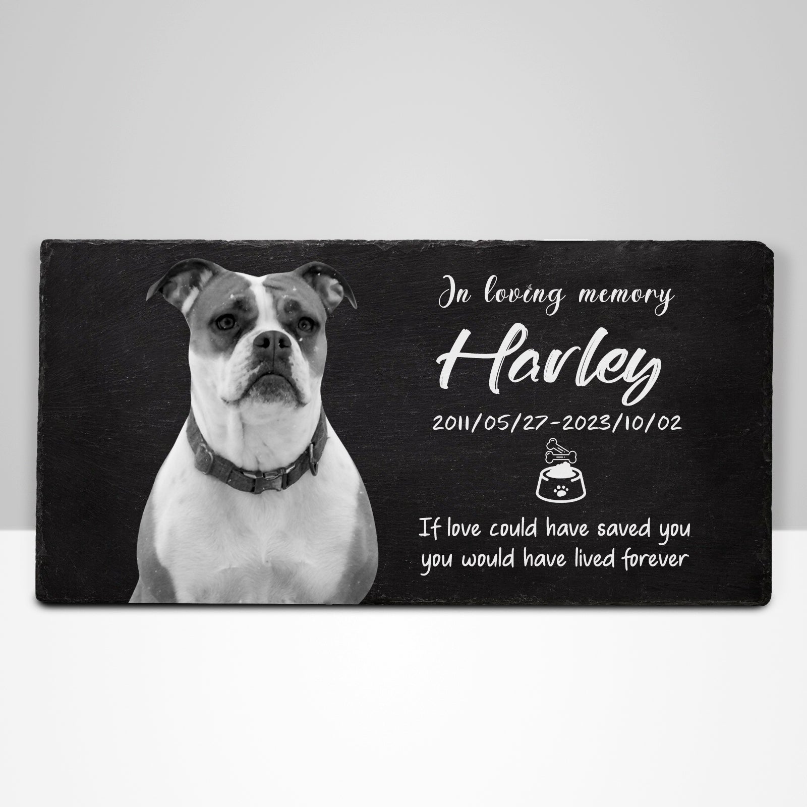 Personalized Pet Memorial Garden Stones with Photo for Dogs - MACIFECI