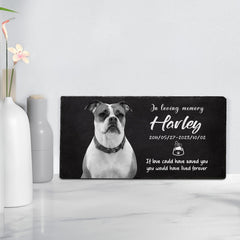 Personalized Pet Memorial Garden Stones with Photo for Dogs - MACIFECI