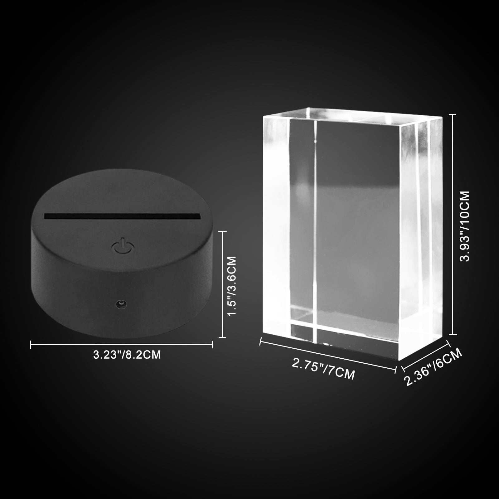 Personalized Pet Memorial Keepsake Cremation Urn with 3D Photo Crystal for Dogs & Cats - MACIFECI