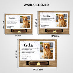 Personalized Pet Memorial Picture Frame with Collar Customized Perfect Sympathy Gift - MACIFECI