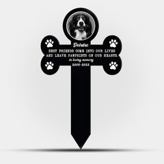 Personalized Pet Memorial Plaques with Photo Dog & Cat Remembrance Stake for Garden, Yard, and Cemetery - MACIFECI