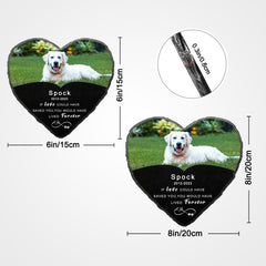 Personalized Pet Memorial Stone with Picture for Loss of Dog - MACIFECI